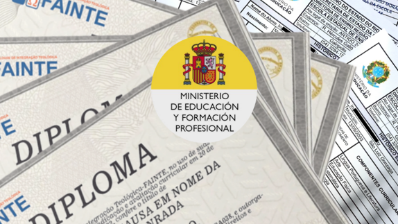 Diplomas emitidos pelo Ministério de Educação e Formação Profissional da Espanha
