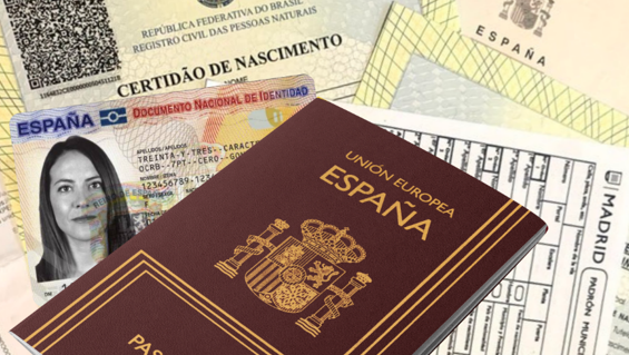 Documentos para Nacionalidad Española 2 Documentos pessoais brasileiros e espanhóis para cidadania