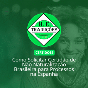 Como Solicitar Certidão de Não Naturalização Brasileira para Processos na Espanha Se você está organizando documentos para dar entrada na nacionalidade espanhola ou em um casamento civil na Espanha, talvez já tenha ouvido falar da Certidão de Não Naturalização Brasileira. Mesmo que pouco conhecida, ela é um documento frequentemente exigido pelas autoridades espanholas em diversos processos legais. Neste artigo, vamos explicar em detalhes como solicitar a Certidão de Não Naturalização Brasileira para processos na Espanha, quem precisa, onde conseguir, como legalizar e traduzir para uso internacional.