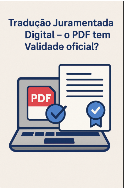 ? Hoje em dia, é possível receber sua Tradução Juramentada em formato digital (PDF) com validade oficial.